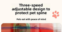 Adjustable Slow Feed Pet Bowl – Double & Foldable