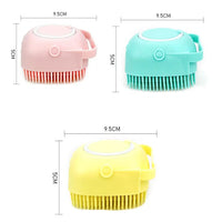 Silicone Pet Shampoo Brush – Soft & Gentle