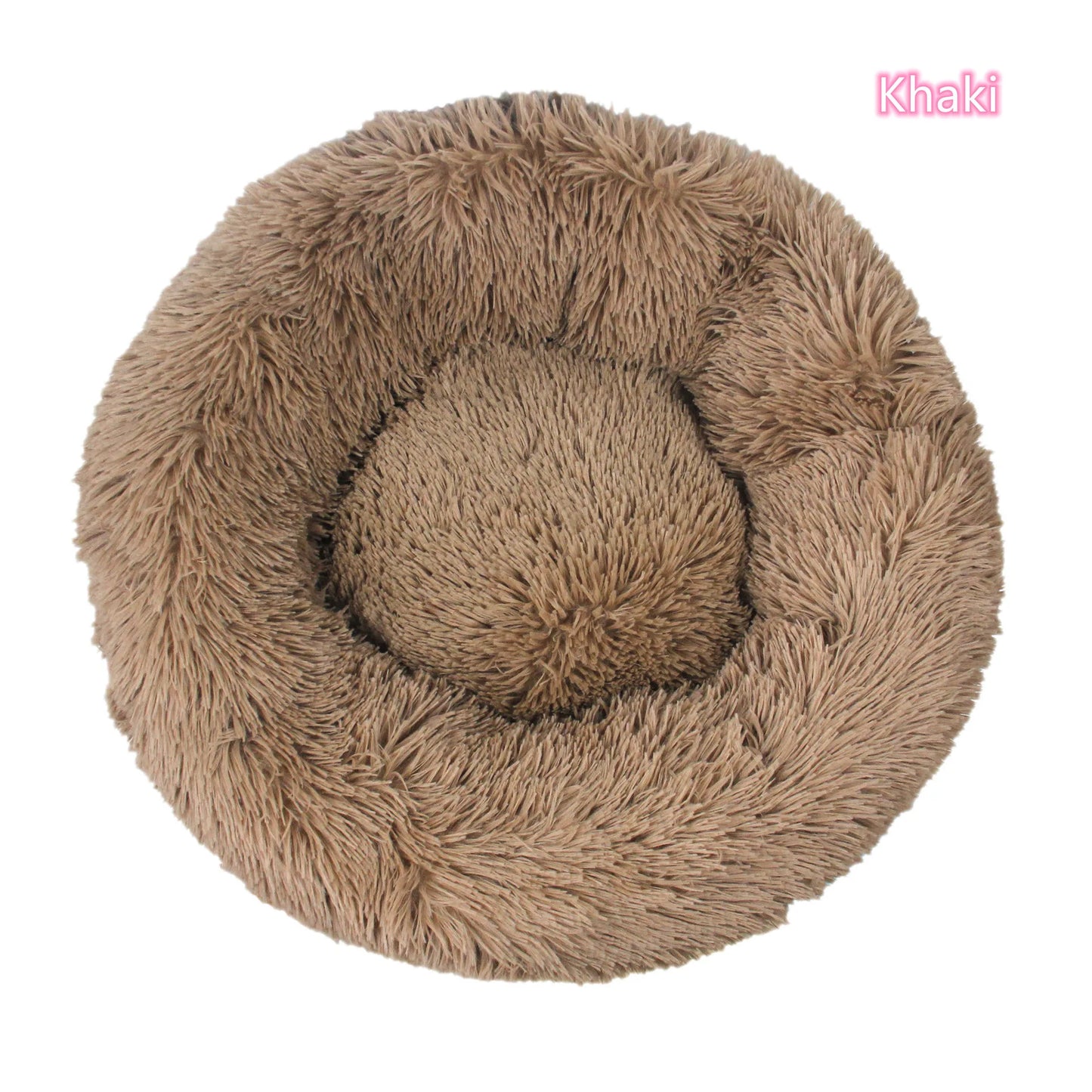 Super Soft Plush Donut Cat Bed – Washable & Cozy
