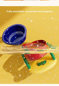 Adjustable Slow Feed Pet Bowl – Double & Foldable