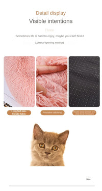 Plush Winter Pet Nest – Warm, Washable & Cozy Bed for Cats and Dogs