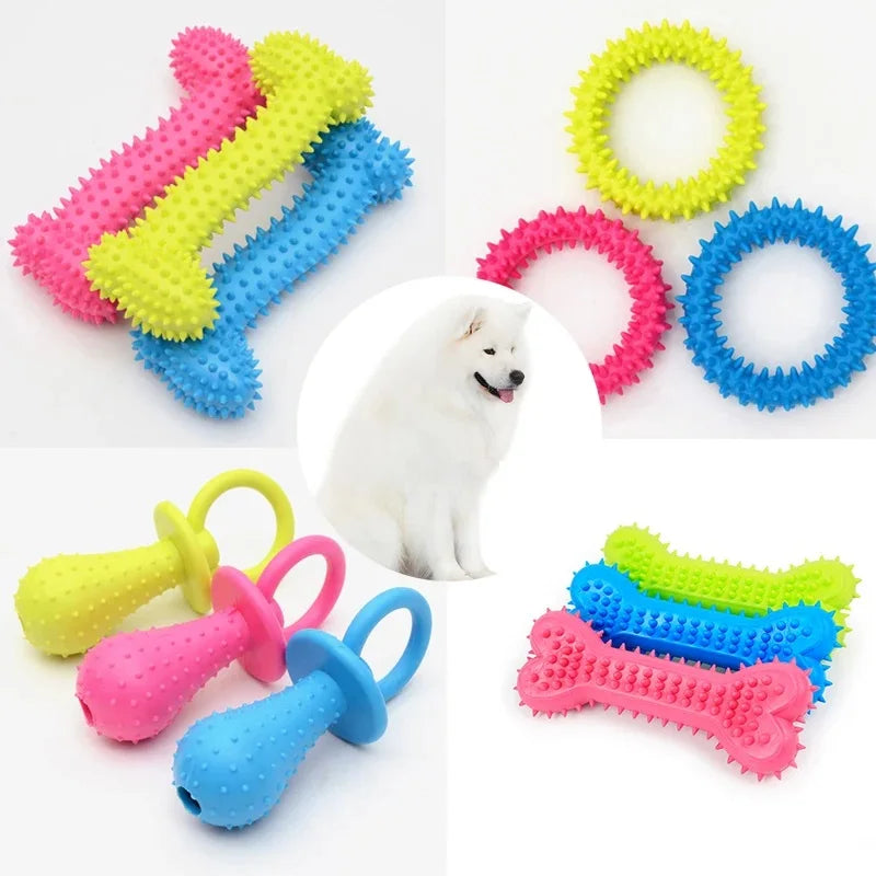 Rubber Chew Dog Toy – Bite-Resistant & Training
