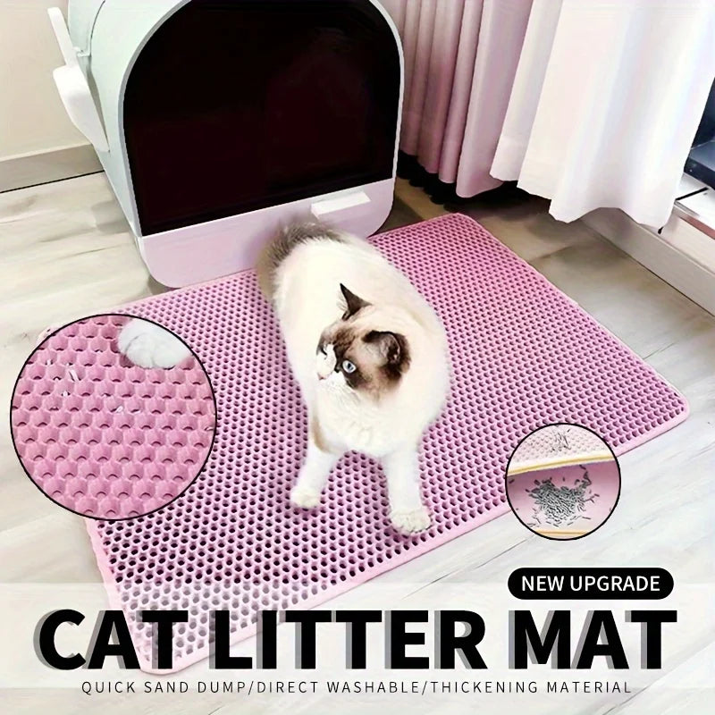 Honeycomb Cat Litter Mat – Waterproof & Easy to Clean