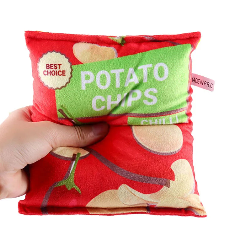 Funny Plush Dog Toy – Squeaky & Bite-Resistant