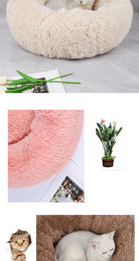 Plush Winter Pet Nest – Warm, Washable & Cozy Bed for Cats and Dogs