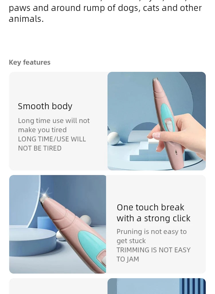 Electric Pet Hair Trimmer – Professional Grooming