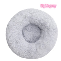 Super Soft Plush Donut Cat Bed – Washable & Cozy