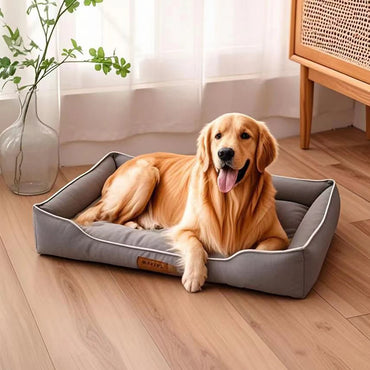 Square Dog & Cat Bed – Soft, Waterproof & Bite-Resistant