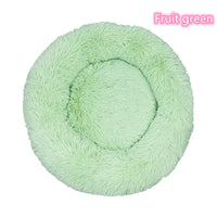Super Soft Plush Donut Cat Bed – Washable & Cozy