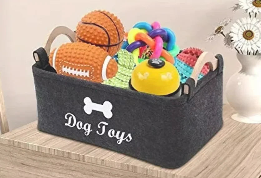 Felt Pet Toy Storage Box – Organize with Ease