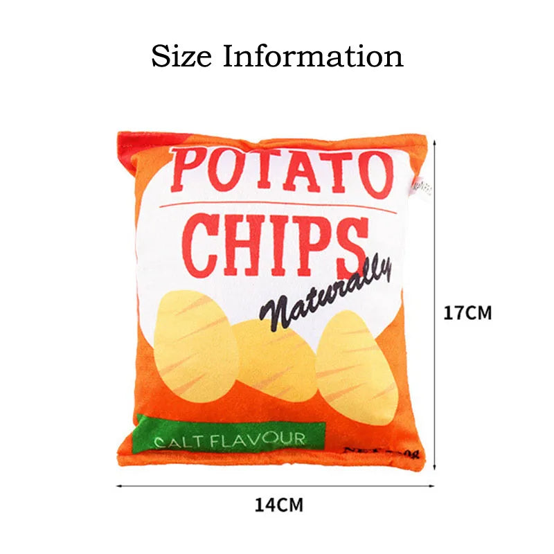 Funny Plush Dog Toy – Squeaky & Bite-Resistant