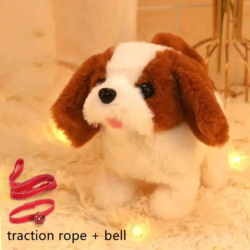 Interactive Plush Puppy Toy – Walks, Barks & Wags Tail