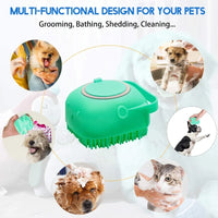 Silicone Pet Shampoo Brush – Soft & Gentle