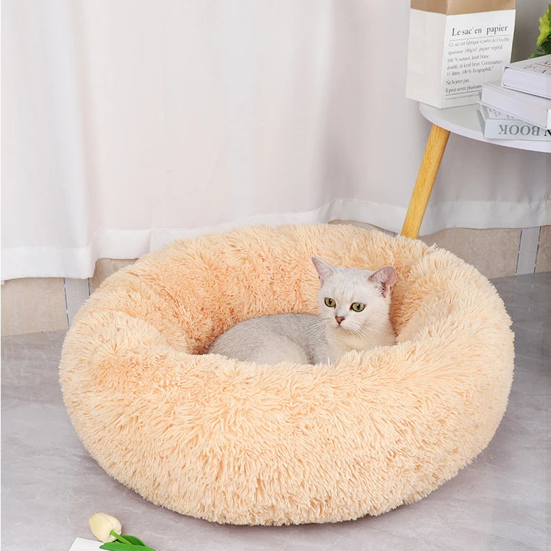 Plush Winter Pet Nest – Warm, Washable & Cozy Bed for Cats and Dogs