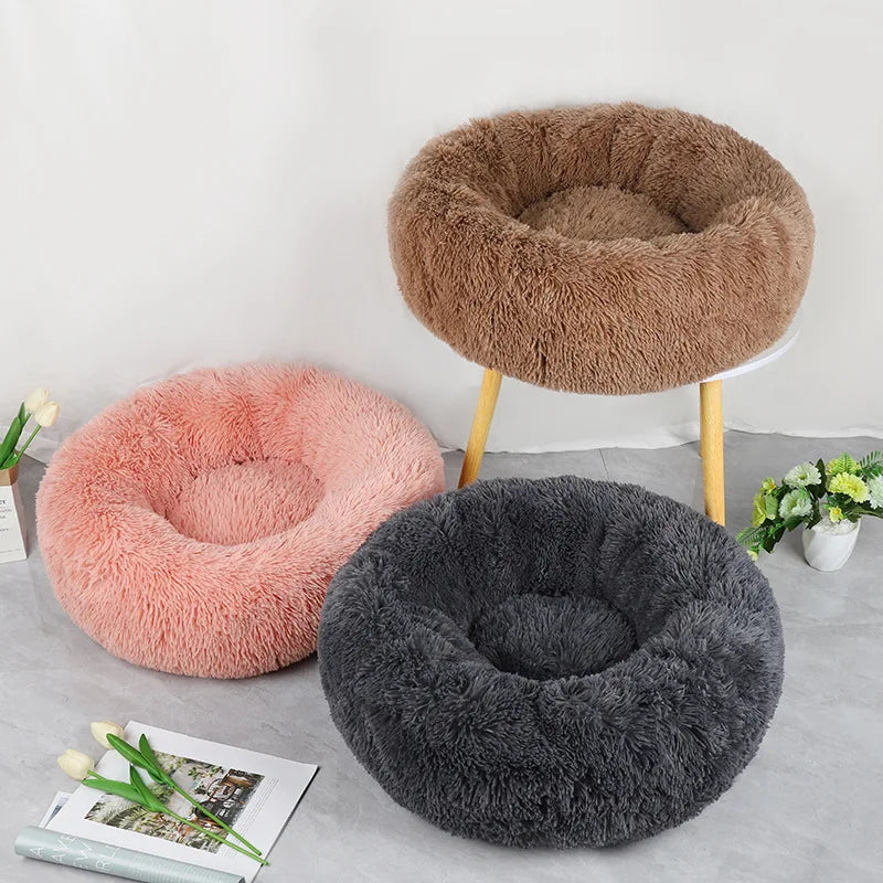 Plush Winter Pet Nest – Warm, Washable & Cozy Bed for Cats and Dogs