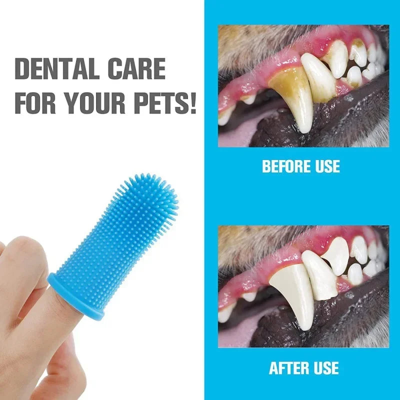 Silicone Pet Finger Toothbrush – Soft & Safe